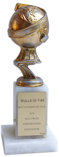 Golden Globe for ''Walls of Fire'' for Best Documentary in 1972 About the History of Mexican Murals -- Also Includes Golden Globe Nomination